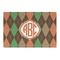 Brown Argyle Large Rectangle Car Magnets- Front/Main/Approval
