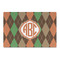 Brown Argyle Large Rectangle Car Magnet (Personalized)