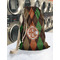Brown Argyle Laundry Bag in Laundromat