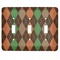 Brown Argyle Light Switch Cover (3 Toggle Plate)