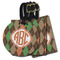 Brown Argyle Luggage Tags - 3 Shapes Availabel
