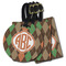 Brown Argyle Plastic Luggage Tag (Personalized)