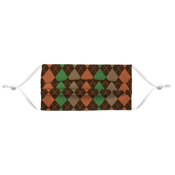 Brown Argyle Mask - Pleated (new) APPROVAL