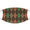 Brown Argyle Cloth Face Mask (T-Shirt Fabric)
