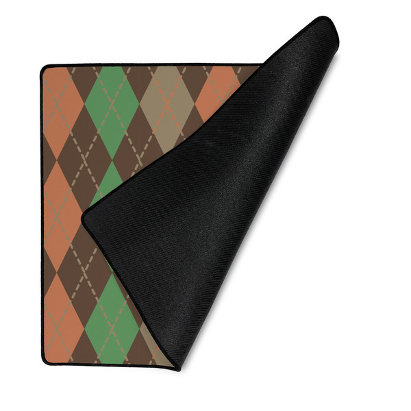 Brown Argyle Medium Gaming Mats - FRONT W/FOLD
