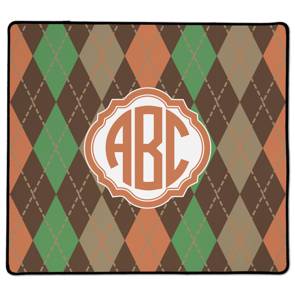 Custom Brown Argyle XL Gaming Mouse Pad - 18" x 16" (Personalized)