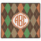 Brown Argyle XL Gaming Mouse Pad - 18" x 16" (Personalized)