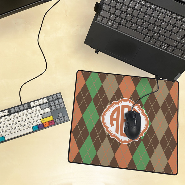 Brown Argyle Medium Gaming Mats - LIFESTYLE