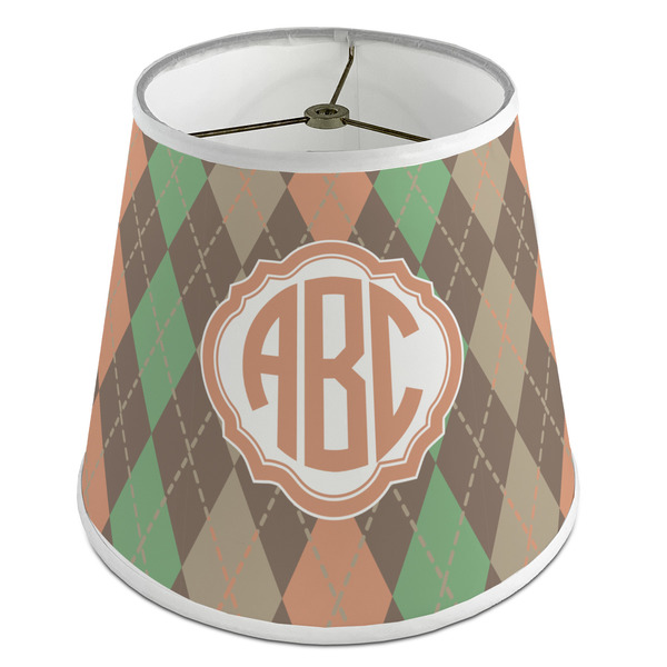 Custom Brown Argyle Empire Lamp Shade (Personalized)