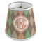 Brown Argyle Poly Film Empire Lampshade - Angle View