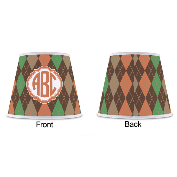 Brown Argyle Poly Film Empire Lampshade - Approval