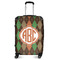 Brown Argyle Suitcase - 24" Medium - Checked (Personalized)