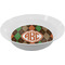 Brown Argyle Melamine Bowl (Personalized)