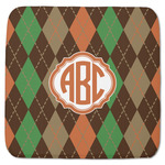 Brown Argyle Memory Foam Bath Mat - 48"x48" (Personalized)