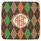 Brown Argyle Memory Foam Bath Mat - 48"x48" (Personalized)