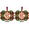 Brown Argyle Metal Benilux Ornament - Front and Back (APPROVAL)
