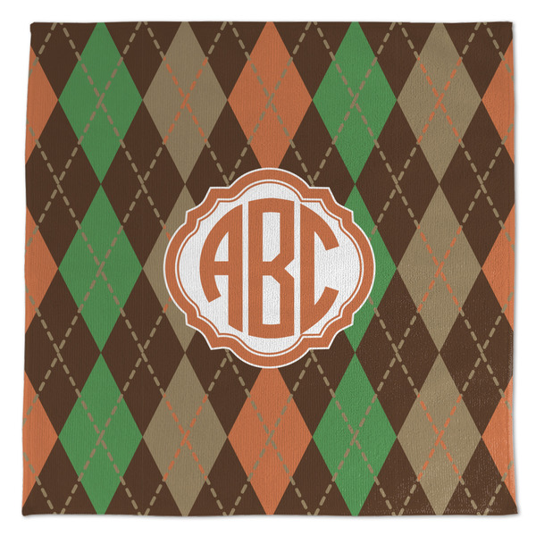 Brown Argyle Microfiber Dish Rag - APPROVAL