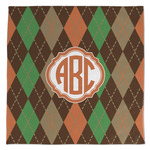 Brown Argyle Microfiber Dish Towel (Personalized)