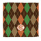 Brown Argyle Microfiber Dish Rag (Personalized)