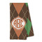 Brown Argyle Kitchen Towel - Microfiber (Personalized)