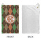 Brown Argyle Microfiber Golf Towels - Small - APPROVAL