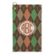 Brown Argyle Microfiber Golf Towels - Small - FRONT