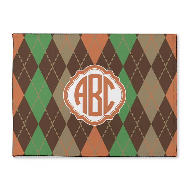 Custom Brown Argyle Microfiber Screen Cleaner (Personalized)