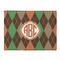 Brown Argyle Microfiber Screen Cleaner - Front