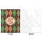 Brown Argyle Minky Blanket - 50"x60" - Single Sided - Front & Back