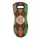 Brown Argyle Neoprene Oven Mitt - Single w/ Monogram