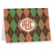 Brown Argyle Note cards (Personalized)