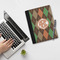 Brown Argyle Notebook Padfolio - LIFESTYLE (large)
