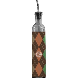 Brown Argyle Oil Dispenser Bottle (Personalized)