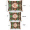 Brown Argyle Outdoor Dog Beds - SIZE CHART