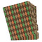 Brown Argyle Binder Tab Divider - Set of 5 (Personalized)
