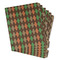 Brown Argyle Binder Tab Divider - Set of 6 (Personalized)