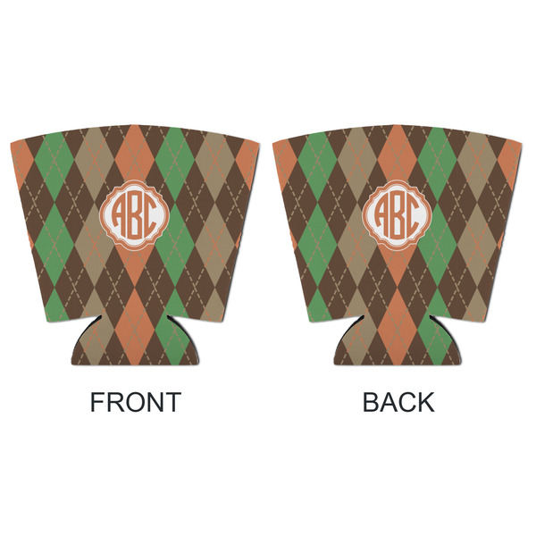 Brown Argyle Party Cup Sleeves - with bottom - APPROVAL