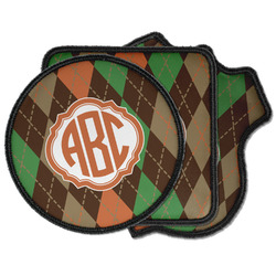 Brown Argyle Iron on Patches (Personalized)