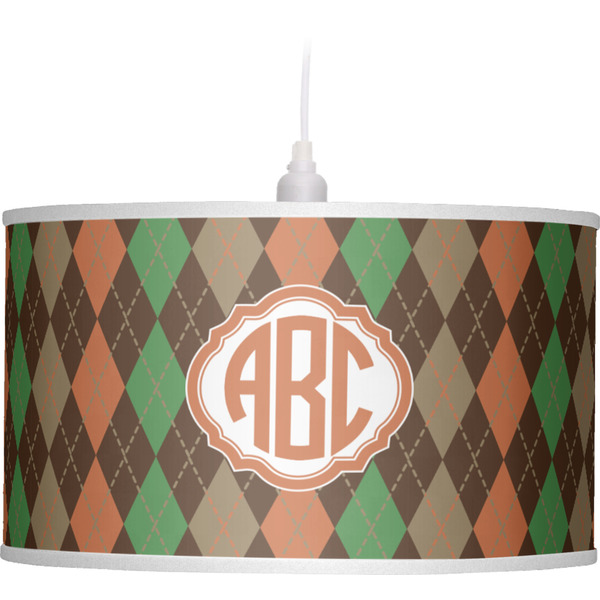 Brown Argyle Pendant Lamp Shade