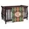 Brown Argyle Personalized Baby Blanket