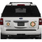 Brown Argyle Personalized Car Magnets on Ford Explorer