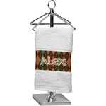 Brown Argyle Cotton Finger Tip Towel (Personalized)