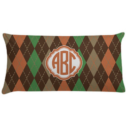 Brown Argyle Pillow Case (Personalized)