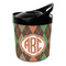 Brown Argyle Personalized Plastic Ice Bucket