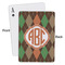Brown Argyle Playing Cards - Approval