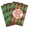Brown Argyle Playing Cards - Hand Back View