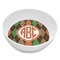 Brown Argyle Melamine Bowl - 8 oz (Personalized)