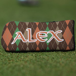 Brown Argyle Blade Putter Cover (Personalized)
