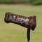 Brown Argyle Putter Cover - On Putter