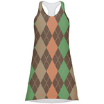 Brown Argyle Racerback Dress (Personalized)